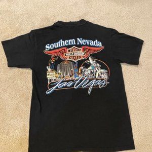 Vintage Harley Davidson T-Shirt Las Vegas Southern Nevada Size Medium Men's